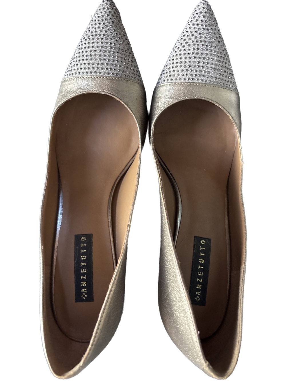 Vero Cuoio Metallic Gold Leather Pumps